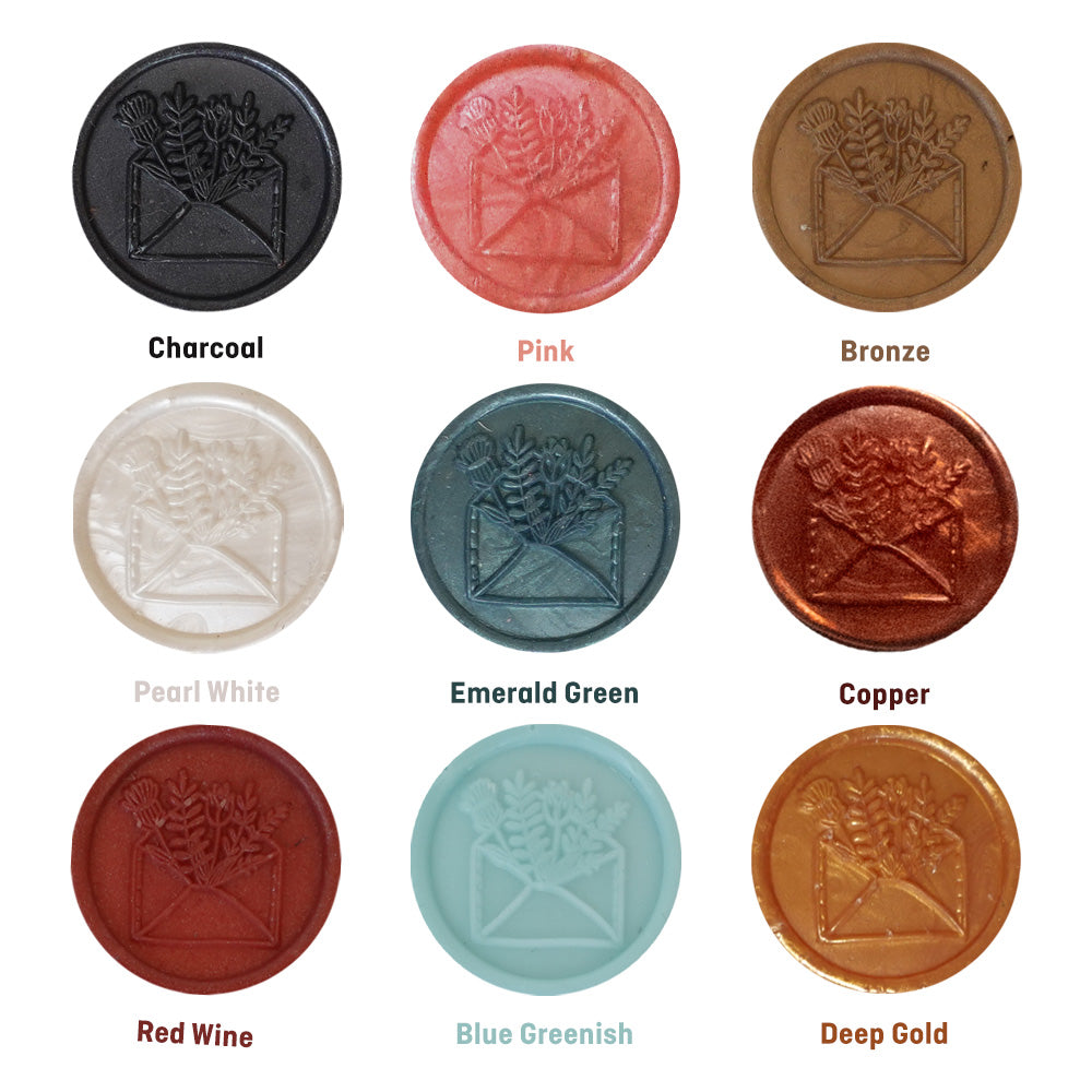 Seal Wax Coin Handmade - Ready to Use (Sudah Termasuk Double Tape)