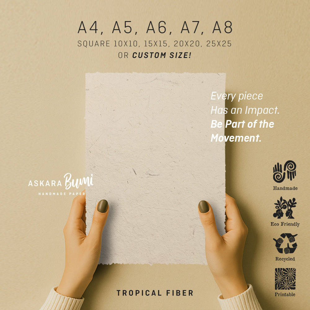 Kertas Handmade Daur Ulang Tropical Fiber