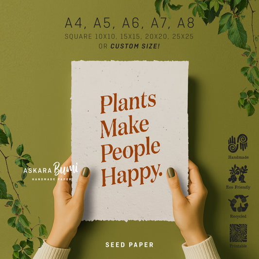 Kertas Benih Plantable Seed Paper