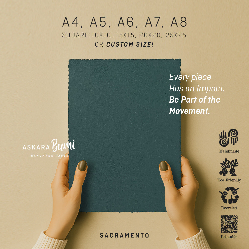 Kertas Handmade Daur Ulang Sacramento