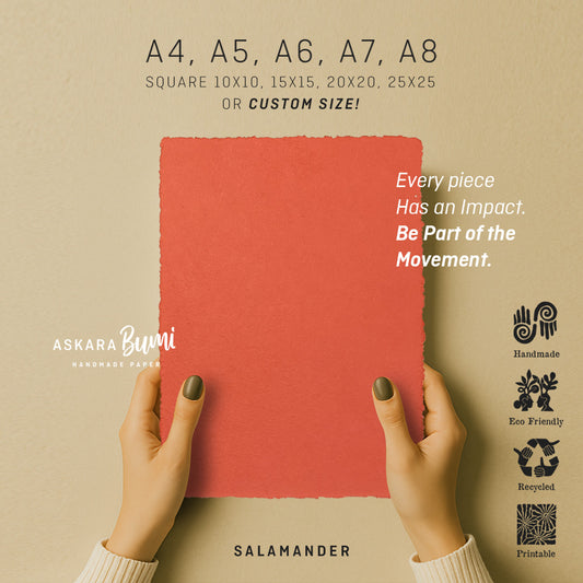 Kertas Handmade Daur Ulang Salamander
